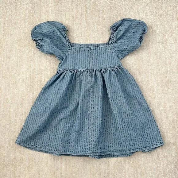 Levi’s Blue Cotton Summer Mini Dress With Pocket M - Picture 4 of 11